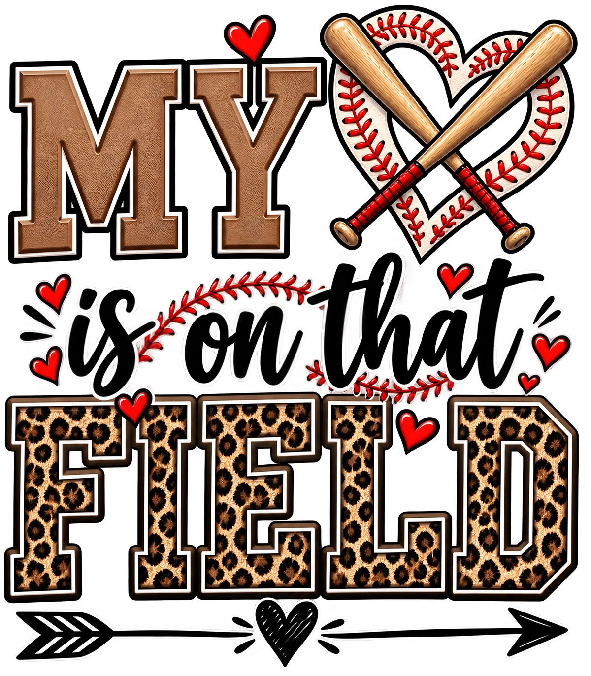 SHORTS MOM MY HEART IS ON THE FIELD