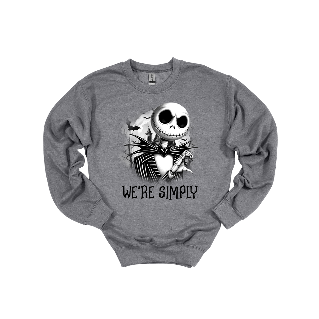 HALLOWEEN JACK AND JIM SWEATHEART SWEATER